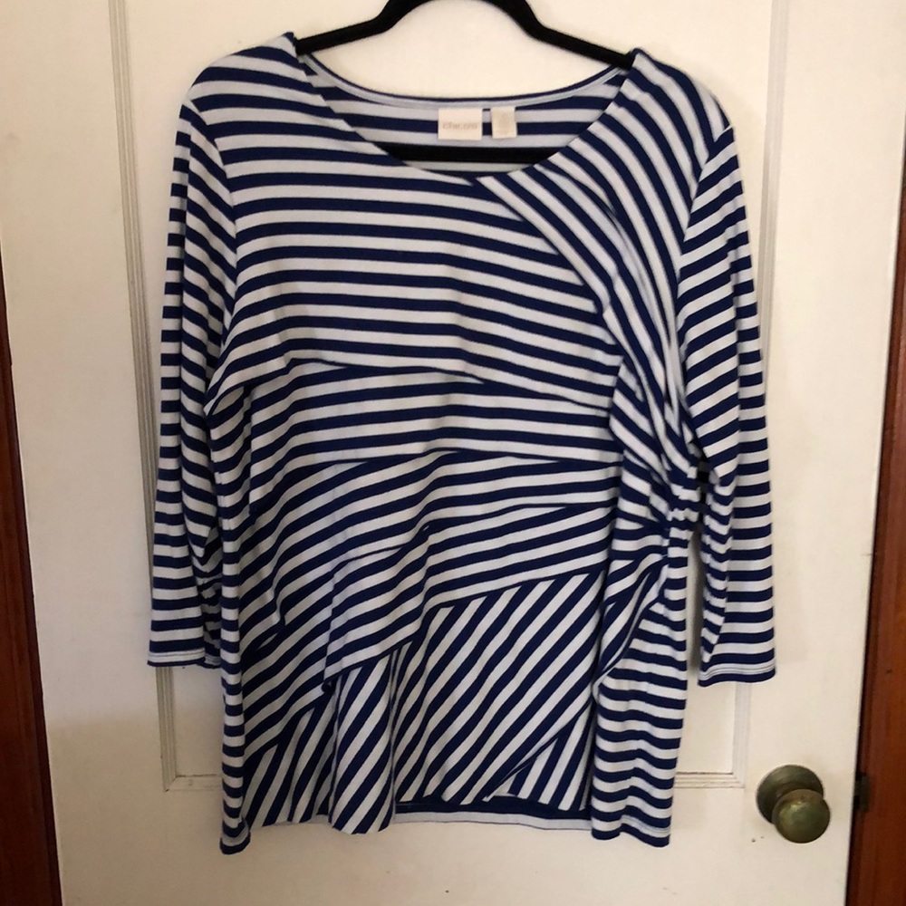 Chicos tunic top size 3. Ptp 24” length 25”